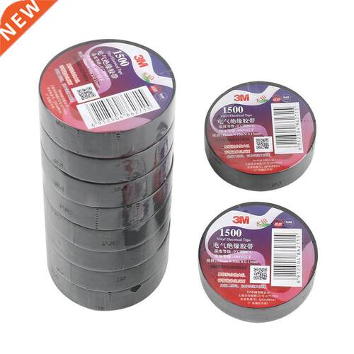 10pcs/lot 3M Electrical Tape PVC Black Insulation Tape Leade