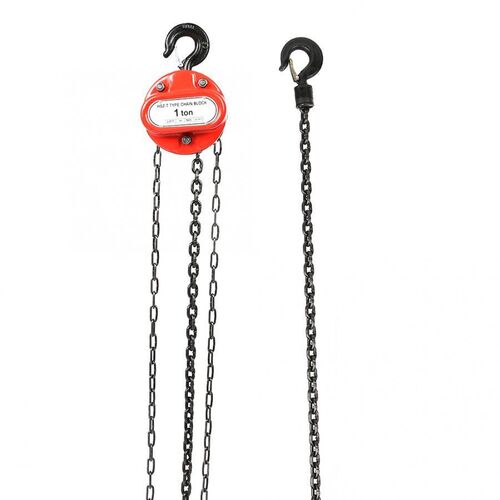 1T Chain Puller Block Fall Chain Hoist Hand Tools Lifting Ch