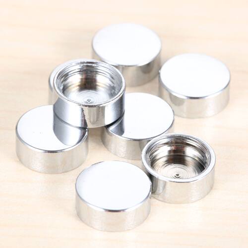 8Pcs Copper 12mm Tea Table Wdrobe Decorative Mirror Screw