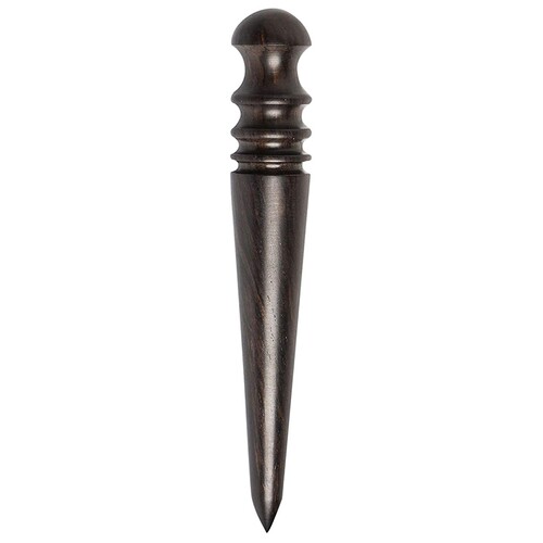 Wooden Leather Burnisher Tool - Tapered Edge Slicker Feature