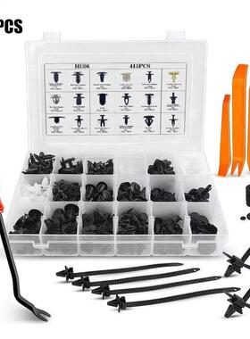 415PCS Car Body Push Pin Bumper Buckle Moulding Clip Kit Aut