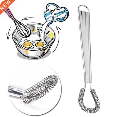 1PC Semi-automatic Whisk Hand Egg Beater Stainless Steel Mir