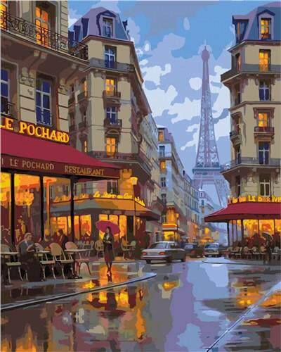 Oil Painting By Numbers Landscape DIY Acrylic Paint Coloring