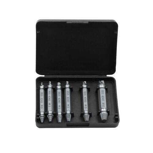 6pcs/set HSS Screw Extractor Drill Bit Broken Damaged Bolt R