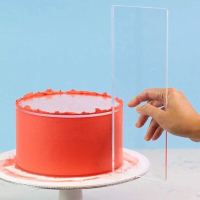 Transparent Cake Cream Scraper Cake Making Rectangular Acryl