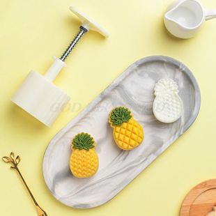 Plastic Mooncake Mold 50g Cookie Cutter with Pineapple Lotus
