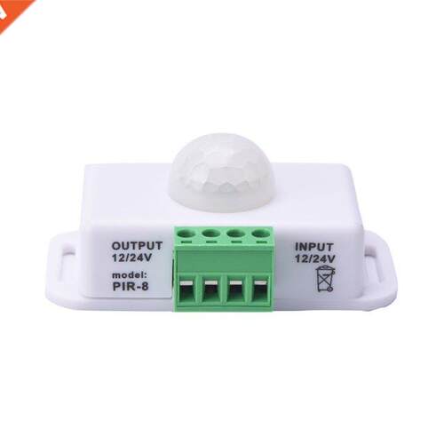 1pcs DC 12V/24V 8A Body Infrared PIR Motion Sensor Switch Fo
