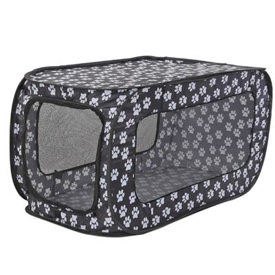 34in Portable Lge Dog Bed Pop-Up Pet Kennel Indoor Outdoor