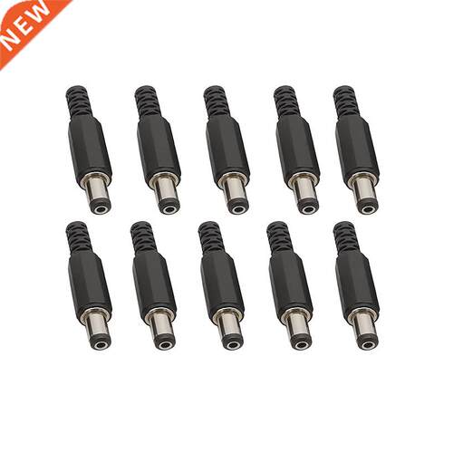 5/10Pcs 5.5 x 2.1mm DC Power Mle Plug Socket Connector 5.5*