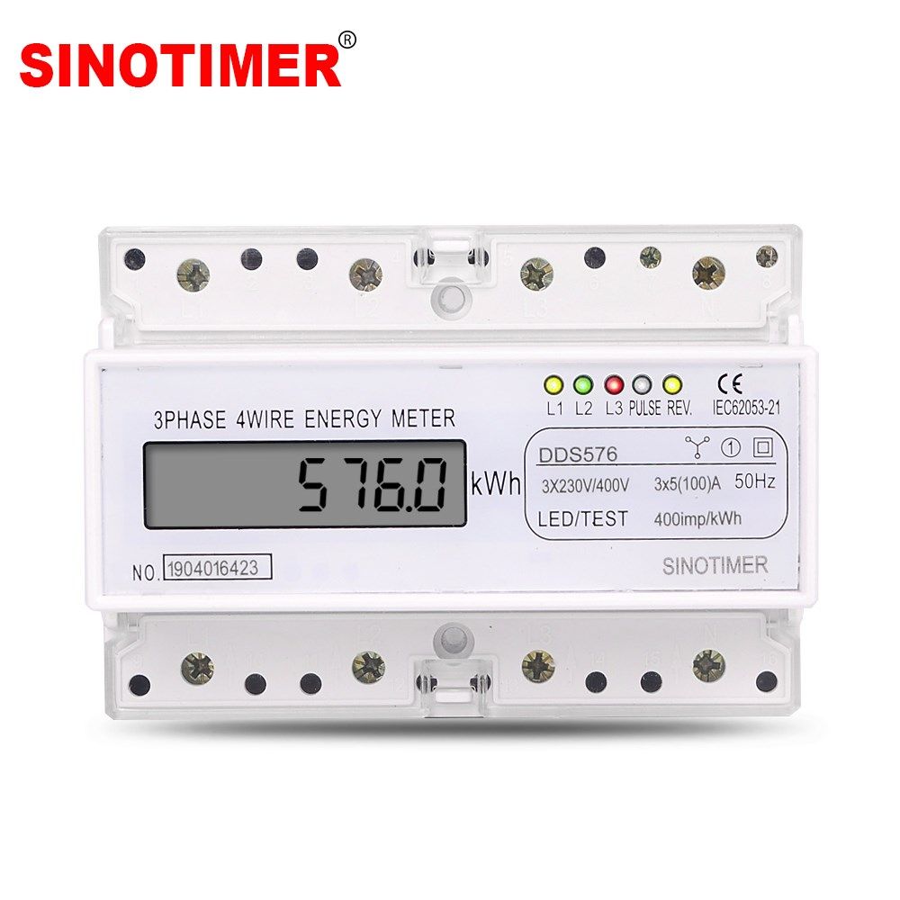 Simply Installation Three Phases 4 Wire Digital Power Meter
