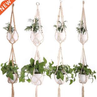 1PC Hanging Baskets Flowerpot Plant Holder Pot Macrame Plant