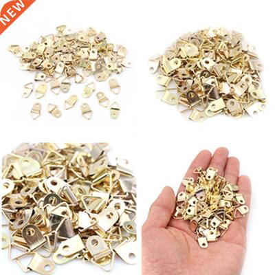 100 Pieces Golden Triangle D-Ring Hanging Picture oil Painti