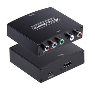 1080P YPbPr R/L to HDMI Compatible Converter Video Audio Ada