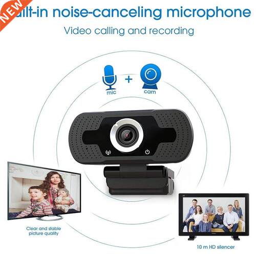 Free Shipping Full Hd 1080p Web Cam Desk Pc Video Callin