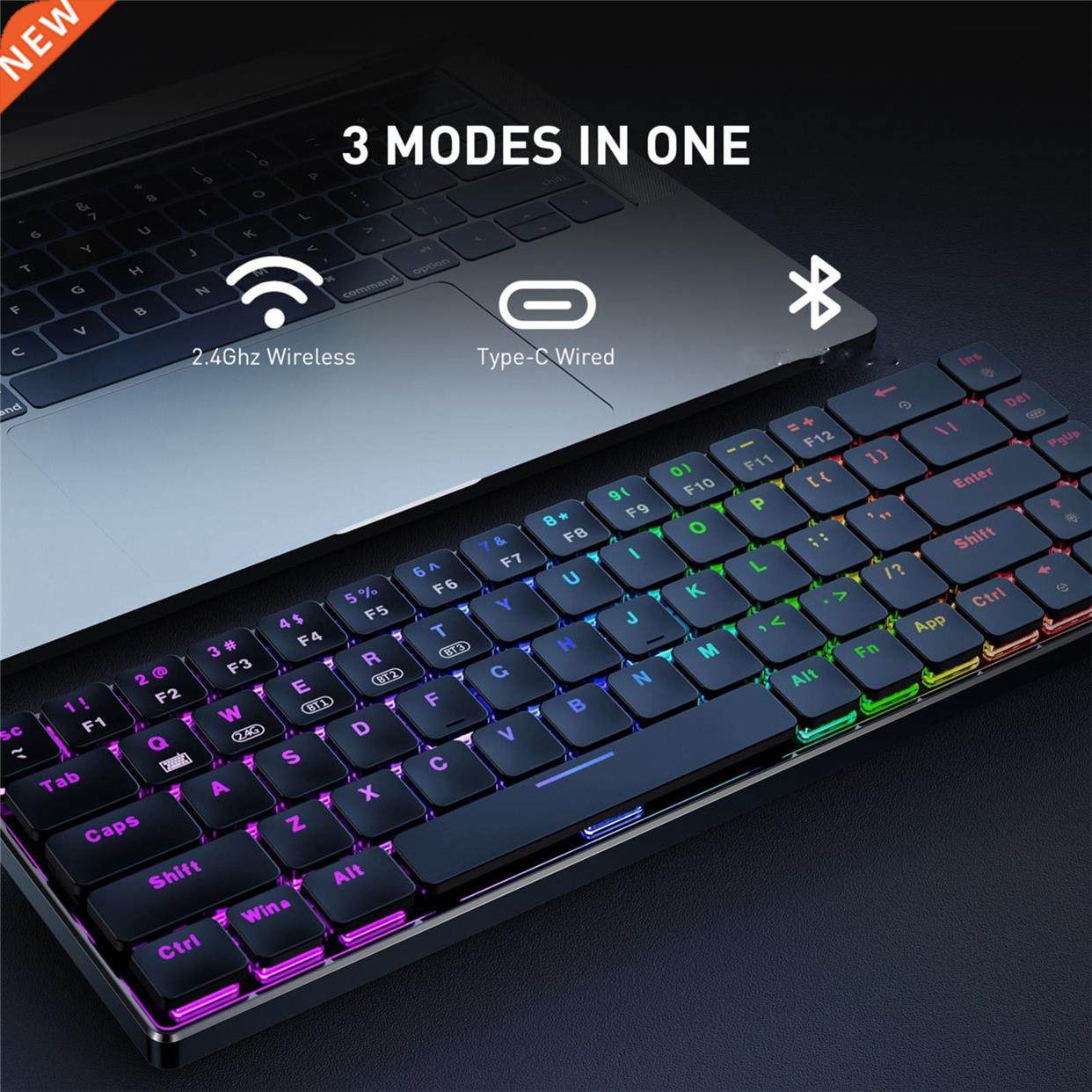 mechanical keyboard computer keyboard gamer bluetooth wirele