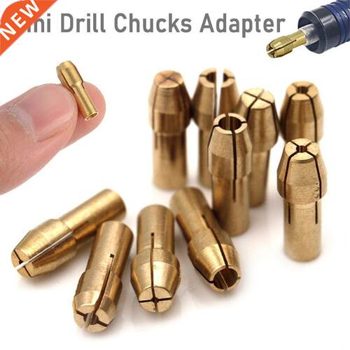 10Pcs Mini Drill Chucks Adapter 0.5mm-1.8mm Dremel Mini Dril