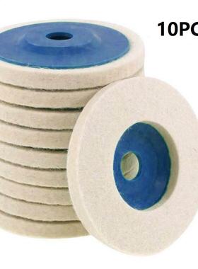 10pcs 100mm Wool Polishing Wheel Buffing Pads Angle Grinder