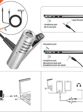 Yanmai R9 Lavalier Omnidirectional Condenser Microphone Fo