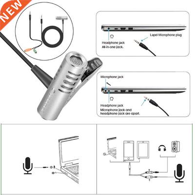 Yanmai R9 Lavalier Omnidirectional Condenser Microphone Fo