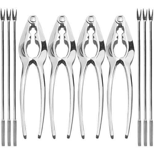 Seafood Tools Set Nut Crackers of 10 Pcs Seafood Opener Tool