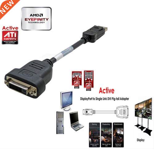 ATI Eyefinity technology ATI Active DisplayPort to DVI cable