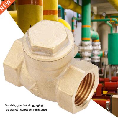 Golden Brass One Way FemaleThread Swing Check Valve Brass Ch