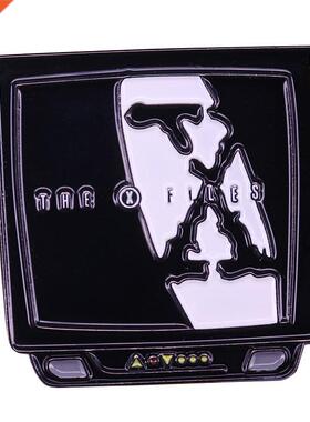 The X Files Enamel Pin Balck White TV Brooch Fans Collection