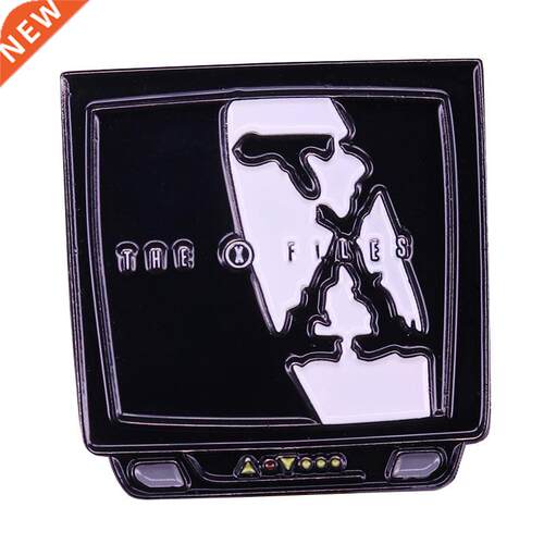 The X Files Enamel Pin Balck White TV Brooch Fans Collection