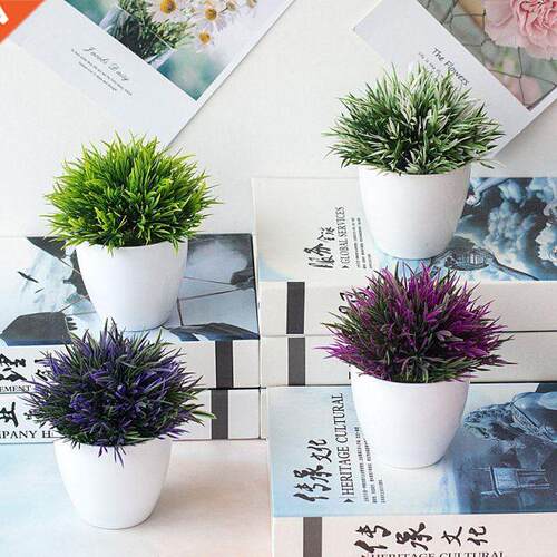 1Pc Artificial Plants Bonsai Small Tree Pot Plants Fake Flow