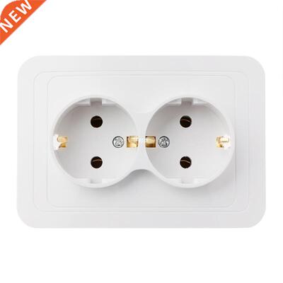 220V/16A 118x80mm EU Double Ground Socket Household Industri
