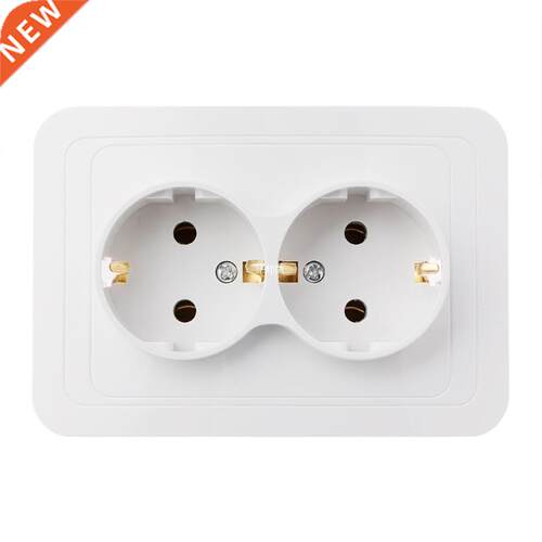 220V/16A 118x80mm EU Double Ground Socket Household Industri