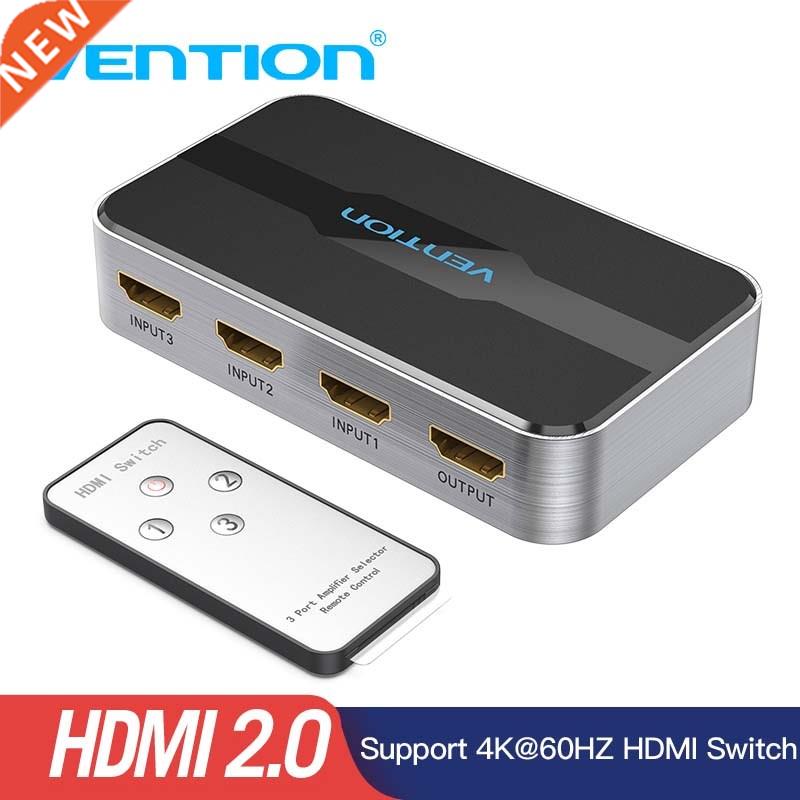 Vention 3 in 1 out HDMI Switch 4K 3D 2.0 HDMI Splitter for P