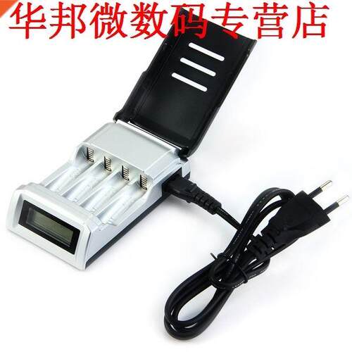 4 Slots Lcd-scherm Intelligente Batterijlader AA/AAA NiCd Ni