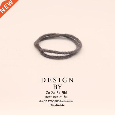 Headband hair ring hair rope leather band Plush adult Korean