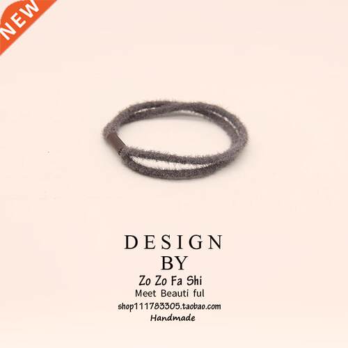 Headband hair ring hair rope leather band Plush adult Korean