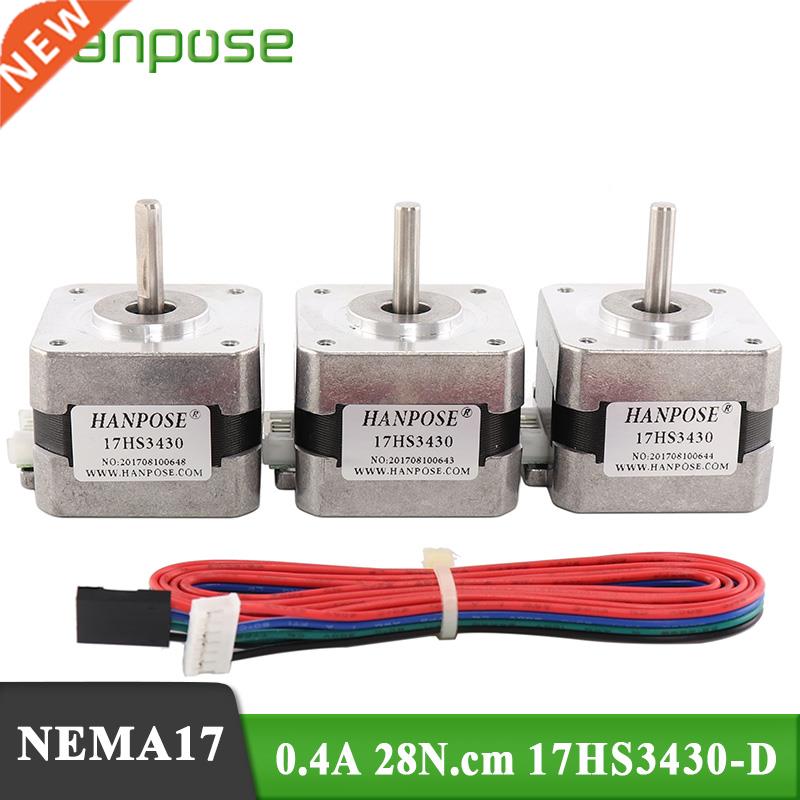 3PCS/lot Nema17 Stepper Motor 2800g.cm 34mm length 4 Lead