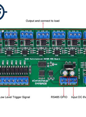 DC 12V 24V 8Bit MOS Adjustable Input Output Isolated Signal