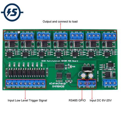 DC 12V 24V 8Bit MOS Adjustable Input Output Isolated Signal