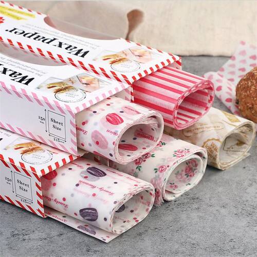 50Pcs/Lot Wax Paper Food Grade Grease Paper Food Wrappers Wr