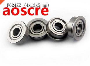 (10 PCS) F624ZZ (4x13x5 mm) Metal Shielded (Flanged) PRECISI