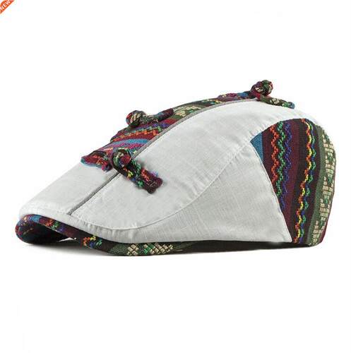 CEQING051 Women flat hat Summer Adult men casual cotton knot