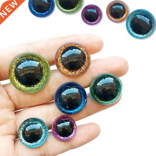 20pcs 3D Glitter Plush Plastic Safety Eyes For Toy Amigurumi