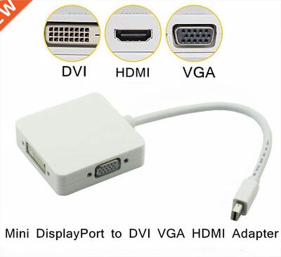 Mini DisplyPort Thunderbolt to DVI VG HI dpter cble3
