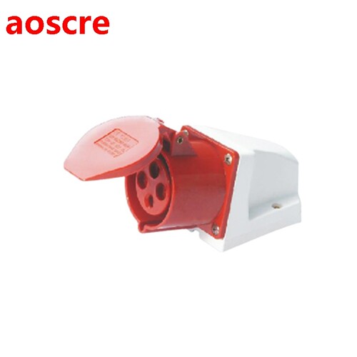 16A 4Pin industrial socket connector SF-114 surface mounted