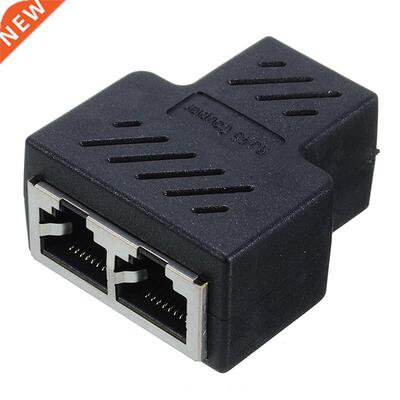 1 to 2 Ways LAN Ethernet Network Cable RJ45 Female Splitter