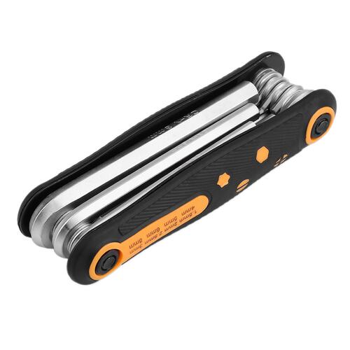 8 in 1 CR-V Folding Hex-Key Wrench Hexagon Key Allen Wrench