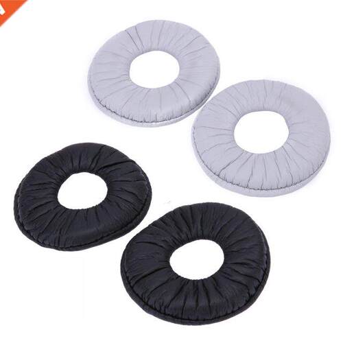 2Pcs 70mm Soft Foam Leather Replacent Ear Pads Cushion For