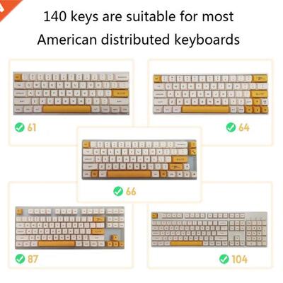 PBT XDA Profile Keycap 140 Keys Dye Sublimation Keycaps for