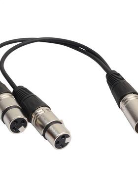 XLR 3 pin extension cable 3 Pin Male to 2 XLR Fale Connect
