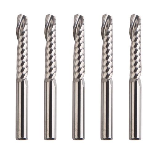 5 Pcs Straight Electric Wood Milling Spiral Cutter Solid Car